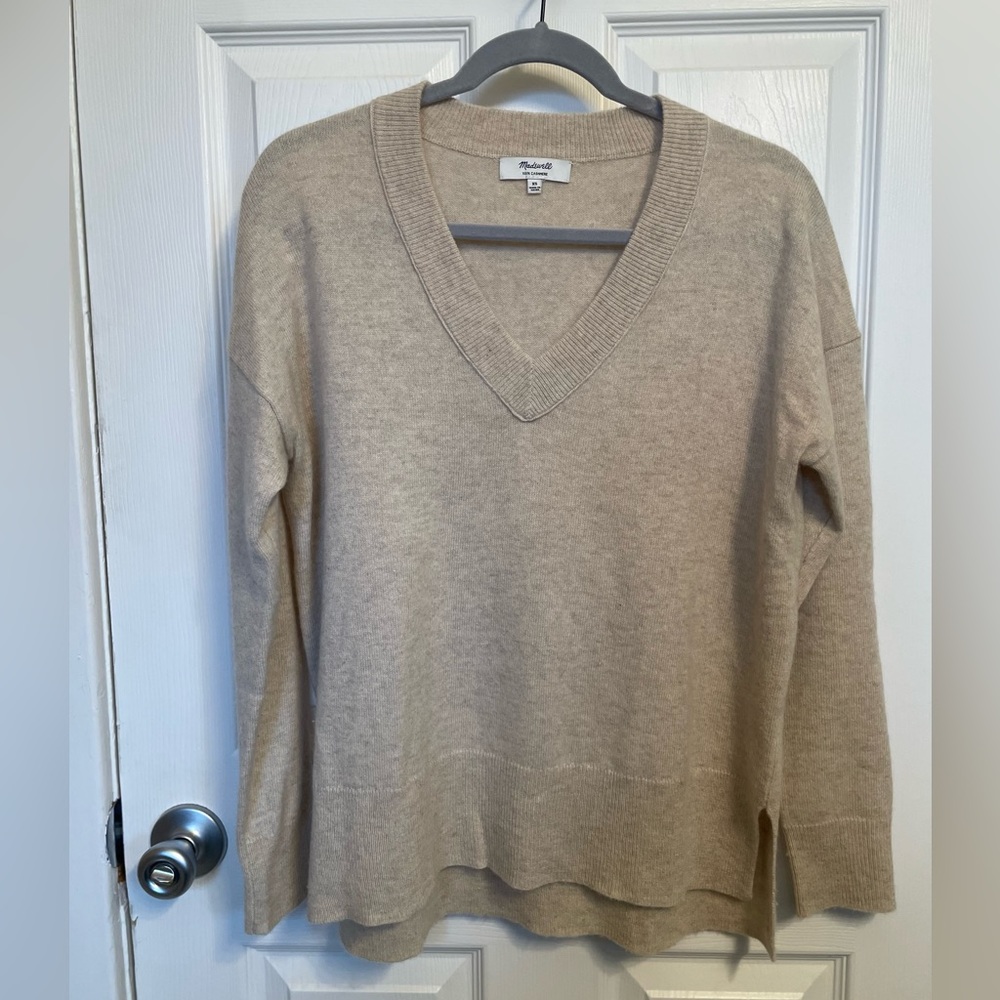 Madewell Cashmere V-Neck Sweater
